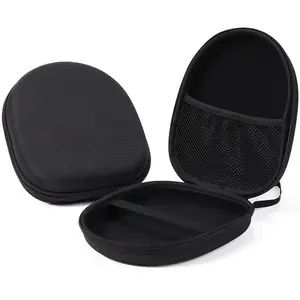 Shockproof Headphone Bag With Zipper Portable Travel Case For Over Ear Headphones Protective Hard Organizer Secure Storage Bags
