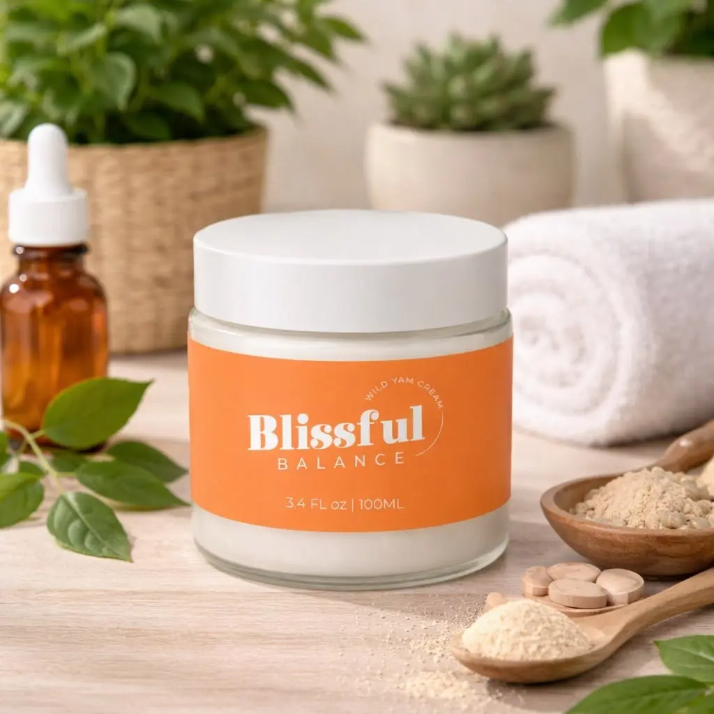 Blissful Balance Wild Yam Body Lotion | Gentle Daily Moisturizer with Chaste Berry, Shea Butter & Vitamin E - Hydrates, Nourishes & Refreshes Dry & Sensitive Skin - Lightweight Non-Greasy Formula for Soft, Smooth Radiant Skin - Skincare for All Skin Types