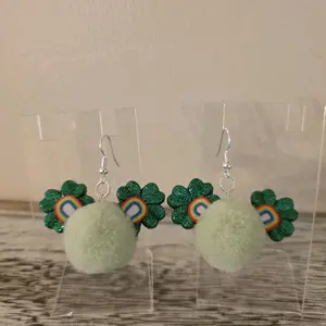 Luck of the Irish ear puffs