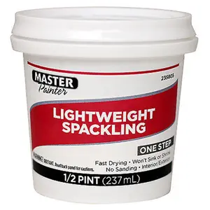 Dap Master Painter Wall Hole Putty, 0.5 pt Lightweight Spackling, Dries Quickly, No-Sanding Solution for Automotive & Motorcycle Paint Care Maintenance