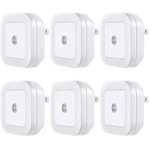 Plug-in Night Light 6-Pack – Auto Sensor, Compact Design for Daily Use