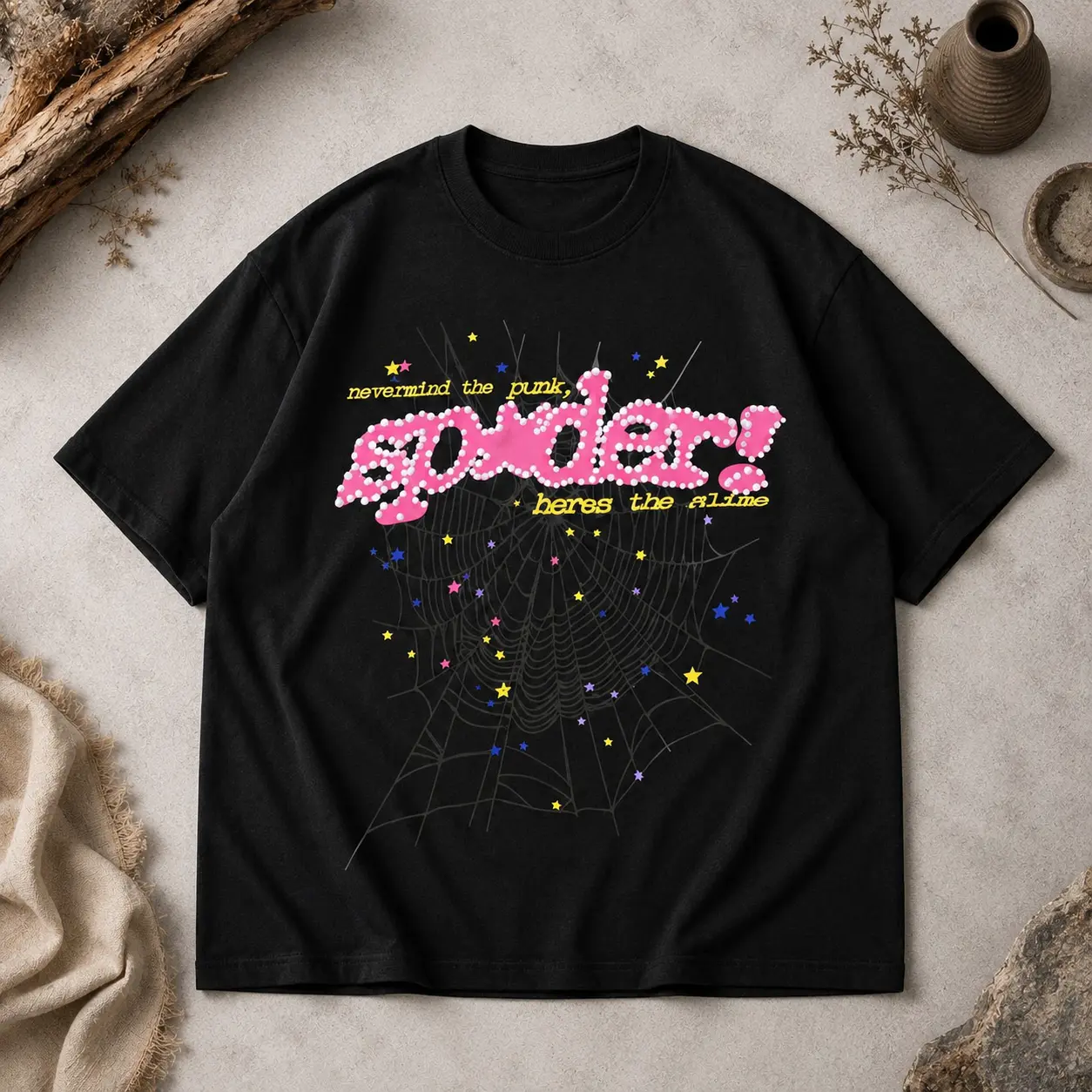 Pink Spider Graphic T-Shirt, Y2K Coquette Halloween Tee, Cute Spider Web Shirt, Pastel Goth Graphic Tee, Trendy Spooky Aesthetic Shirt for Women