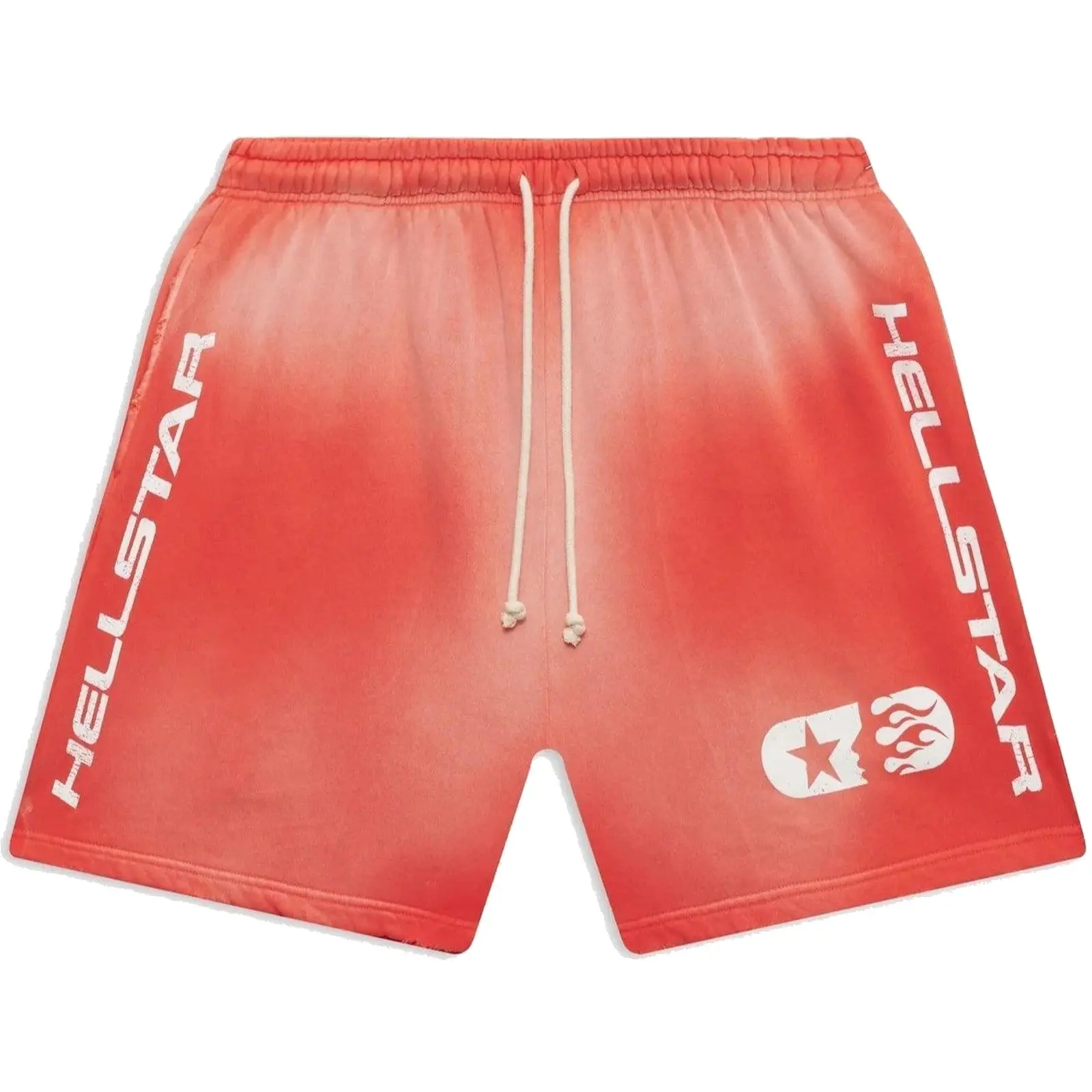 Hellstar Studios Shorts Red, Authentic, Elastic Waist, Drawstring, Streetwear Shorts, Casual Everyday Bottoms