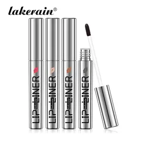 Long Lasting Peel Off Matte Lip Liner, 4 Counts/set Transfer-proof Lip Stain, Makeup Tool for Women & Girls, Cosmetic Lip Liner, Makeup