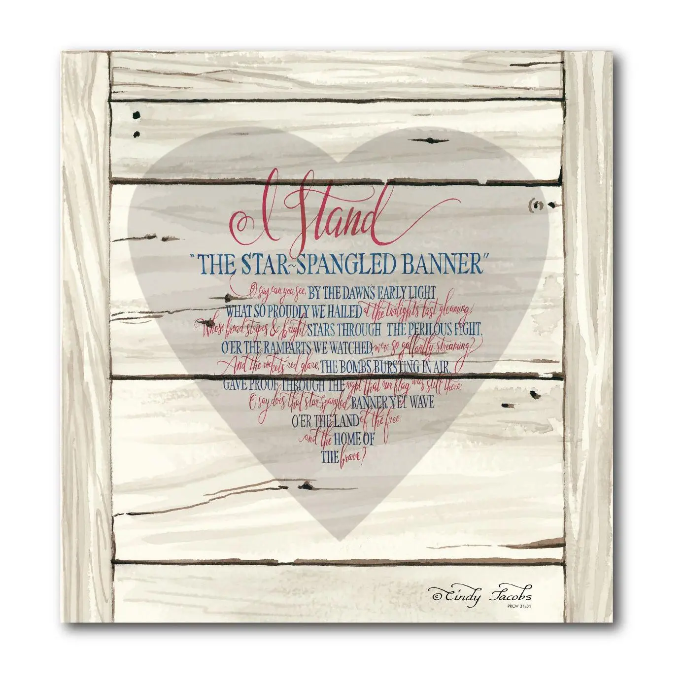 Courtside Market Star-Spangled Banner 16" x 16"Canvas