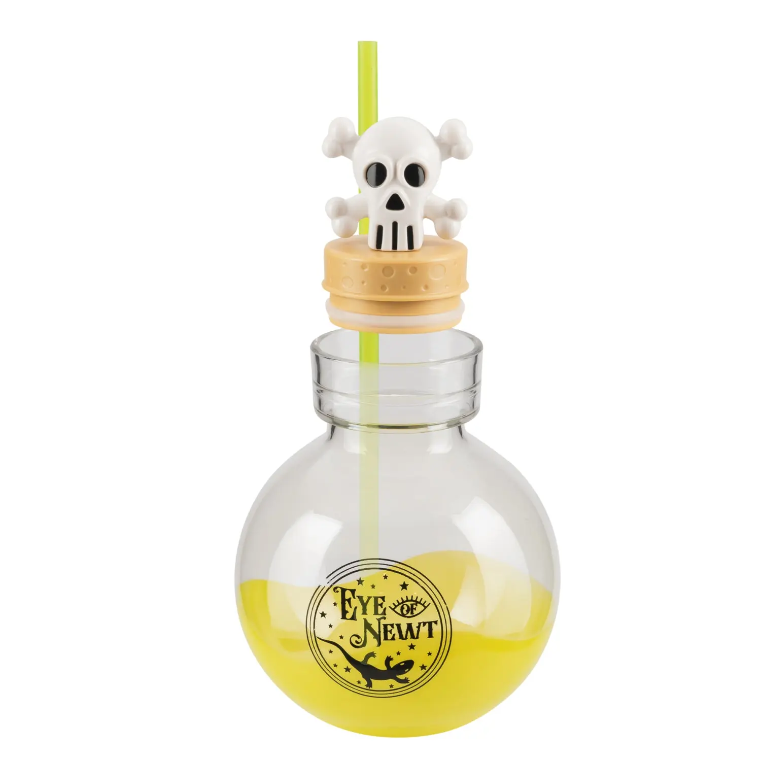 COOL GEAR 30 oz Portable Reusable Potion Bottle Drinkware - Durable, BPA-Free Plastic Halloween Water Bottle with Lid, Washable Spooky Design for Trick-or-Treating, Everyday Use