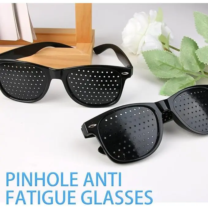 1pcs Anti-myopia Astigmatism Glasses With HolesVisionCorrection Fatigue Pin Hole Glasses For MenWomenEyesight Improvement Natura Blocking Anti-Eyestrain Glasses vision correction