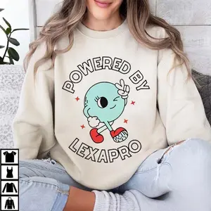 [ Sale Up To 40%] Powered By Lexapro Mental Health  Sweatshirt