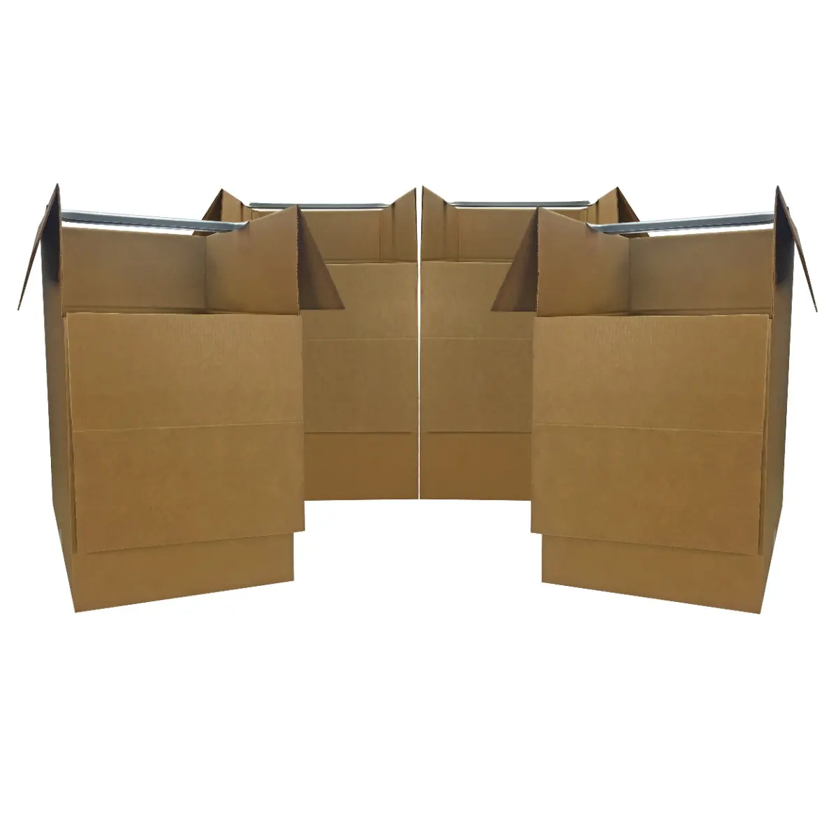 UBMOVE Rectangle Wardrobe Boxes - Pack of 4, Lightweight Home Organizer Storage Bins