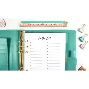 A5 To Do List Inserts, Filofax A5 To Do List Inserts, Carpe Diem A5 Inserts, Pre-punched A5 Password Tracker, A5 To Do List Inserts