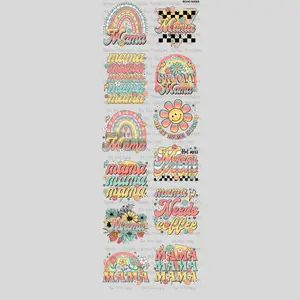 Boho Mama DTF Transfer Gang Sheet 24.5" x 72" Direct To Film for Vibrant Color High-Quality Transfers Perfect for DIY Enthusiasts Christian Faith-Themed T-Shirts