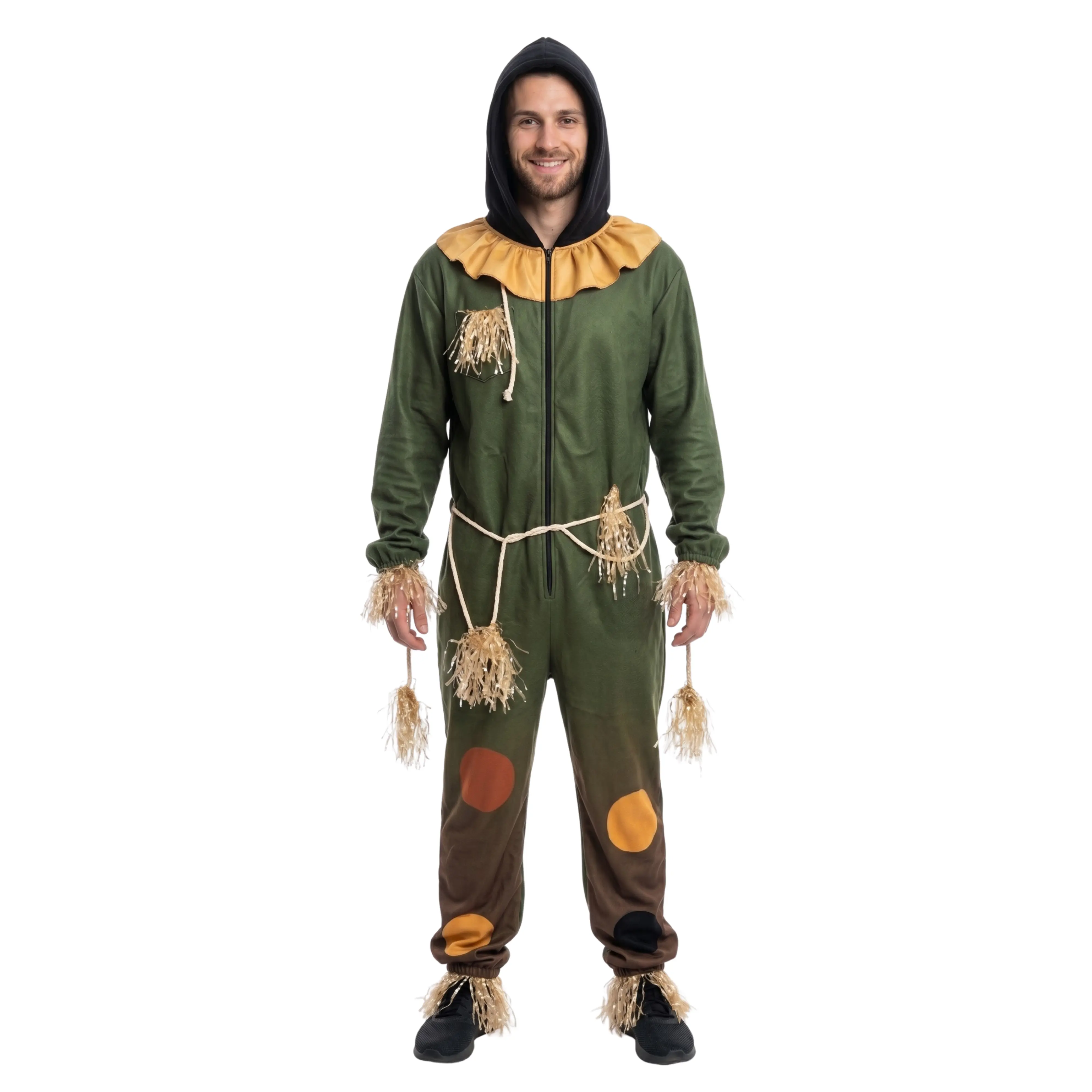 Scarecrow OZ Movie Replica Adult Unisex Halloween Cosplay Jumpsuit Costume