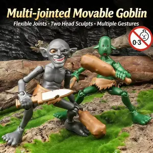 Goblin Figure Toy, Multi-Jointed Action Figures, Articulated Figures, Collectible Model Kits, Perfect Gift for Kids & Adults, Unique Design, Articulated Figurines