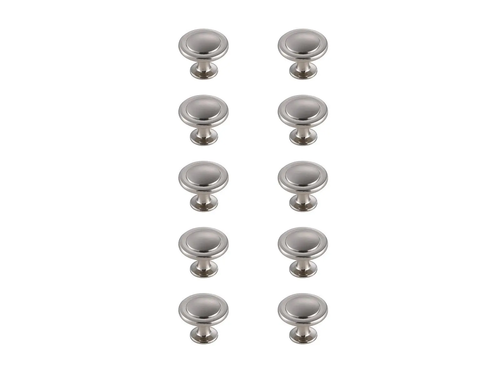 1.3 in. Dia. Logyn Multipack Mushroom Knob, Brushed Nickel - Pack of 10