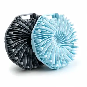 Silicone Body Scrubber Shower Brush – Body Care Tool, Gentle Exfoliating for Sensitive Skin, Exfoliating Back Scrub, Hygienic Loofah Alternative for All Skin Types, Body Exfoliating Pad, Body Wash Scrubber