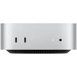Apple Mac Mini Desktop Computer with M4 Chip with 10‑core CPU+10‑core GPU, 16GB Memory, 256GB SSD Storage, Gigabit Ethernet, Apple Intelligence, Silver