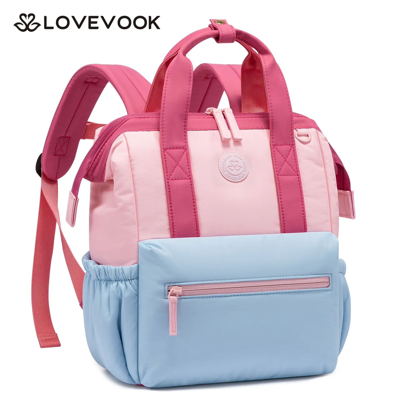 LOVEVOOK Toddler Backpack for Girls 2-4, Mini Preschool Backpack for Girls, Small Daycare Bag for Toddlers, Soft Lightweight Kids Travel Bookbag for Kindergarten
