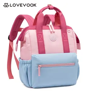 LOVEVOOK Toddler Backpack for Girls 2-4, Mini Preschool Backpack for Girls, Small Daycare Bag for Toddlers, Soft Lightweight Kids Travel Bookbag for Kindergarten