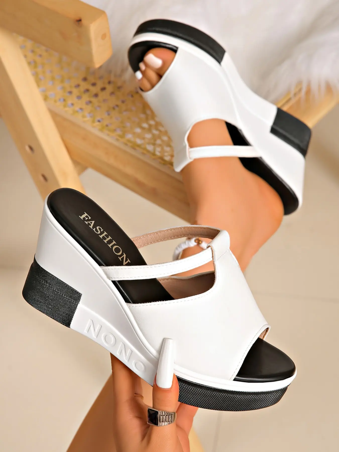 Fashion Sexy Style Women's Wedge Heel Sandals, Versatile Elegance Shoes, Perfect for Any Occasion, Trendy Ladies Footwear, Daily Fashion Footwear, Chic Summer Footwear