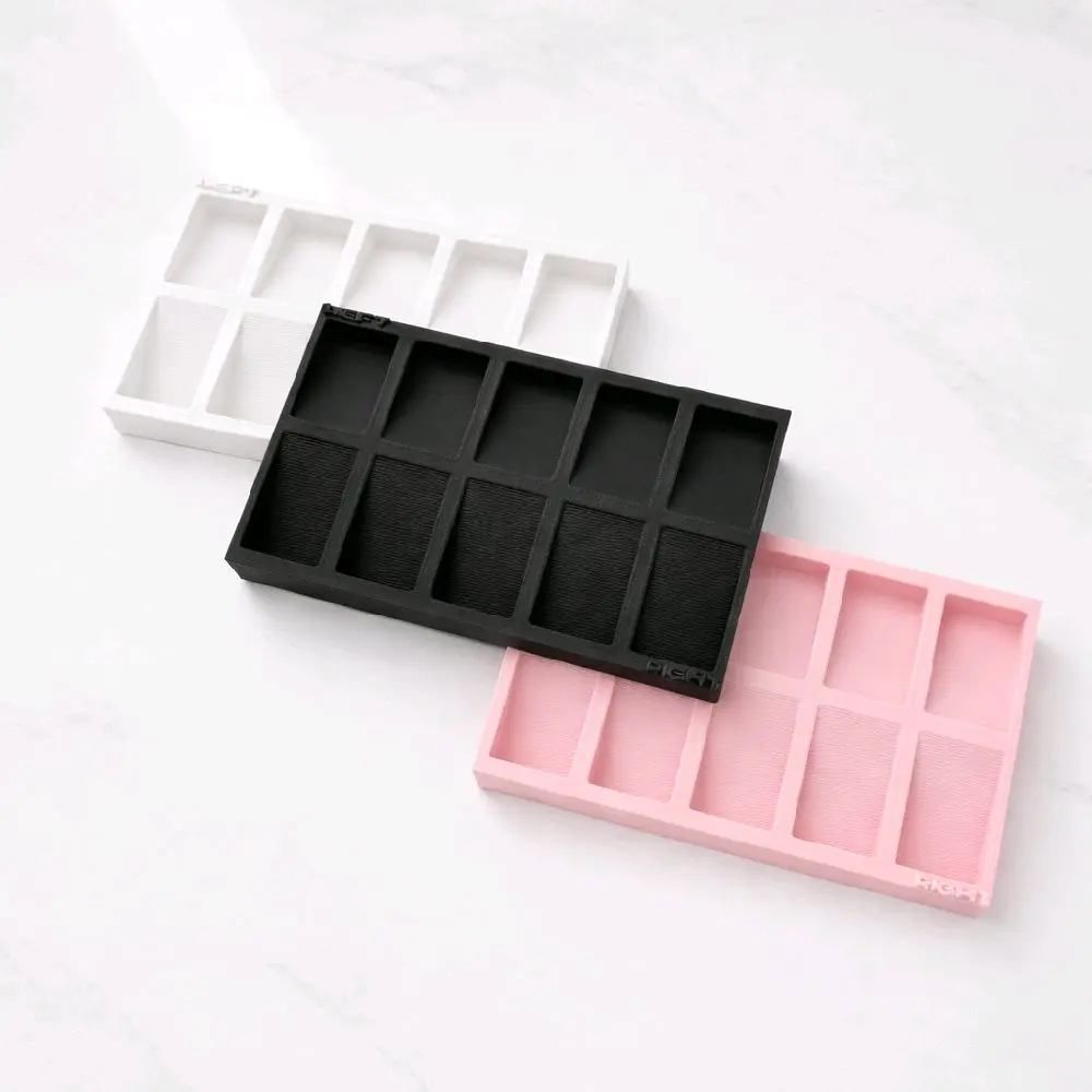 2 Smooth Modern Tippy Tray Holders, Desk Organizer for Nail Tech Organization