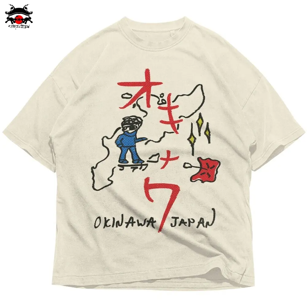 Kami Crew Okinawa City Map Kawaii Japanese Shirt T-Shirt