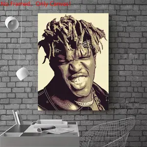 1 piece/set frameless canvas painting print poster, Popular hip-hop culture Characters realism art，KSI Rapper Portrait，a perfect gift for Rap Music loves, ideal gift for bedroom, living room, dorm hallway, kitchen, mural, wall decoration, room decor
