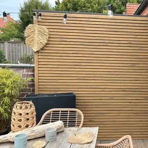 Exterior Wall Panel Birch 94.5" | Garden | 3D Wood Grain (2 Panels per Box)