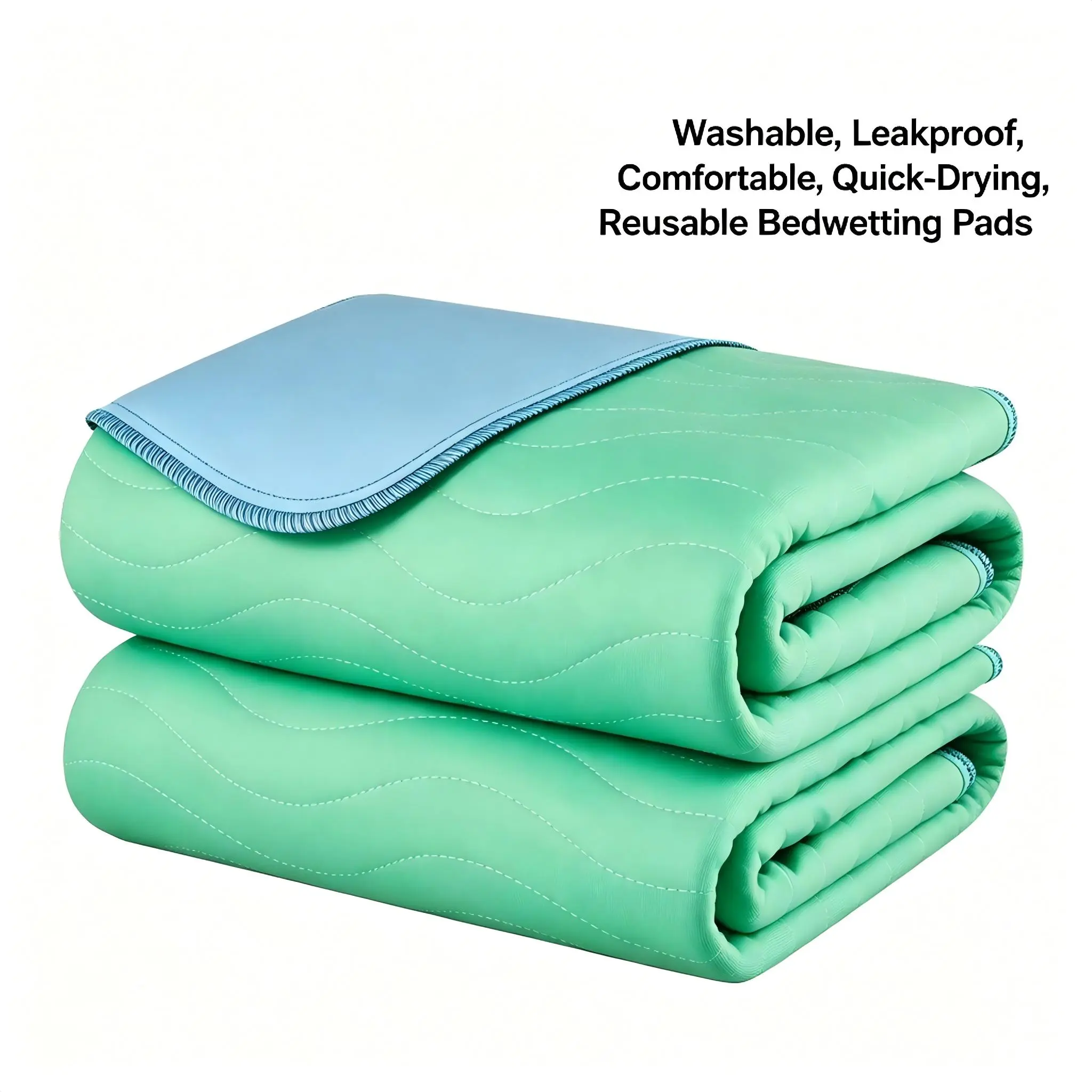 34"x36" Washable Waterproof Bed Pad 2 Pack, 4-Layer Absorbent Reusable Underpad, Incontinence Mattress Protector for Adults, Dogs, Seniors, Sofa