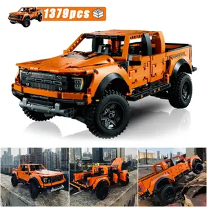 1379 Pcs Technic Ford F-150 Raptor 42126 Model Building Kit,Enjoy an Immersive Build Recreating The Features and Functions of The Powerful Ford F-150 Raptor Pickup Truck, Building Blocks Set