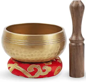Tibetan Singing Bowl Set Handmade Meditation (MOQ 10 Sets)