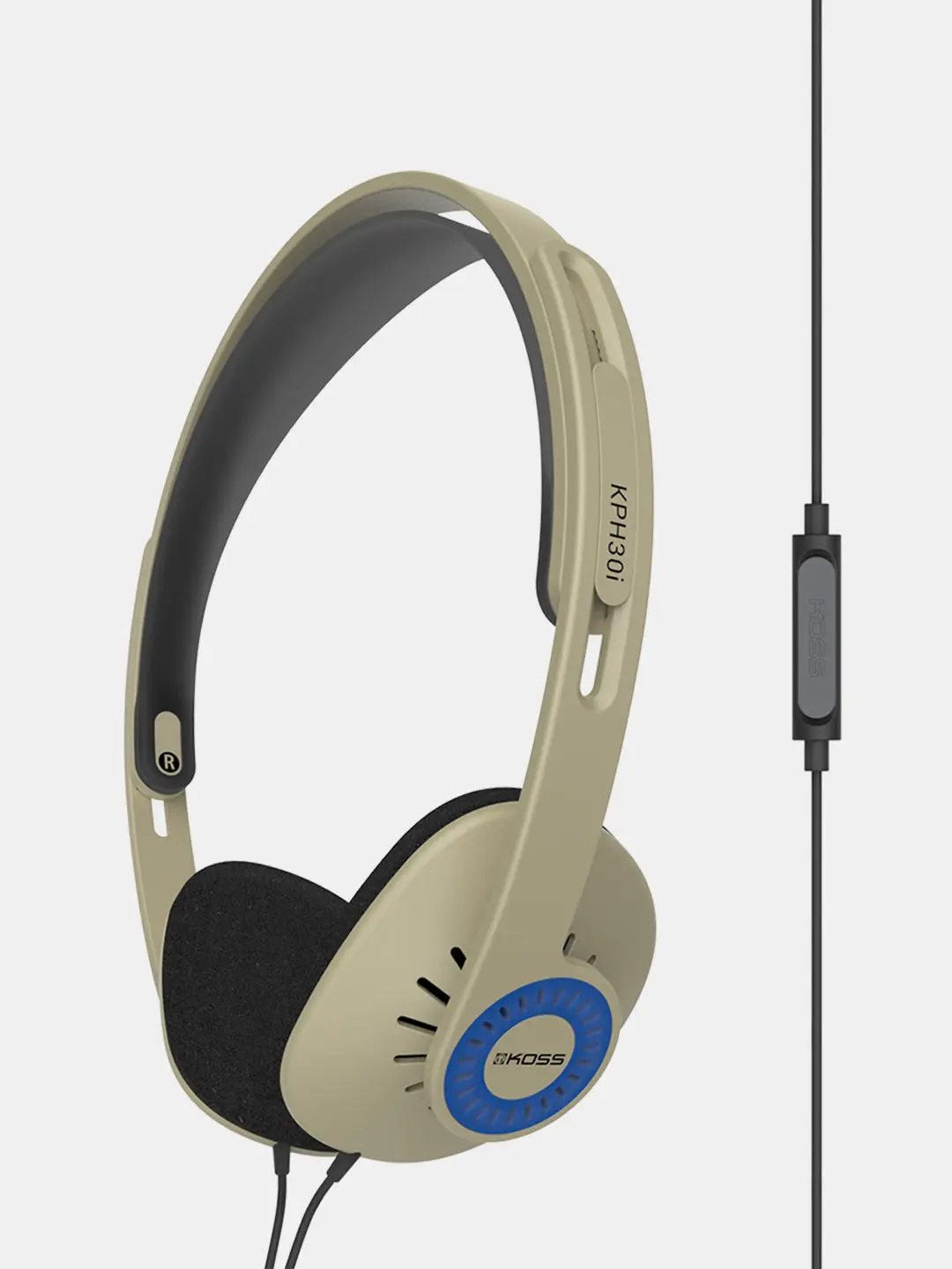 KPH30i On-Ear Headphone, Retro Style, High-Fidelity, In-Line Microphone with Audio Remote