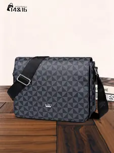 Men's Messenger Bag, Crossbody Shoulder Bag, Side Pocket Pouch, Multifunctional Commuter Casual Bag, Trendy Fashion Gift for Men