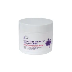 REMI Kinky Curly Argan Pudding Haircare Foam Mousse, 10.6 oz, Tea Tree-Infused, Moisture-Locking Formula for Smooth, Glossy Hair Finish
