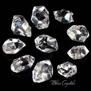 Herkimer Diamond Quartz Cluster with Inclusions HERKIMER DIAMOND TW Double Terminated Quartz With Inclusions #SK6775