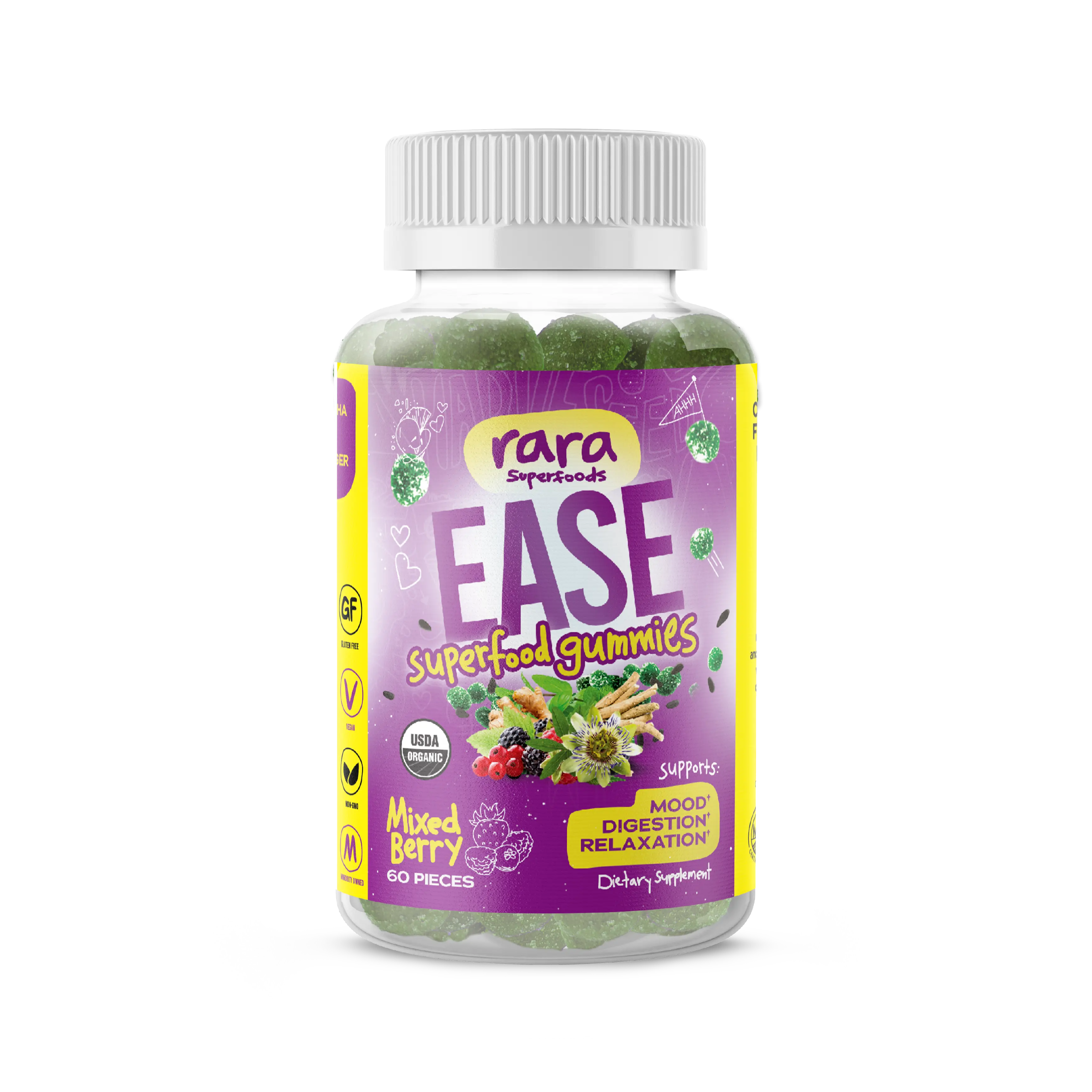 Rara Superfoods EASE Relaxation Gummies
