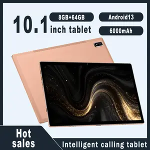 10.1-inch Android Touchscreen Unlocked Smart tablet Wireless Touchscreen Tablet with 8GB RAM and 64GB ROM for calling. The tablet supports cellular WIFI function, Bluetooth function, dual cameras, SIM card, TF card, and 6000mAh battery