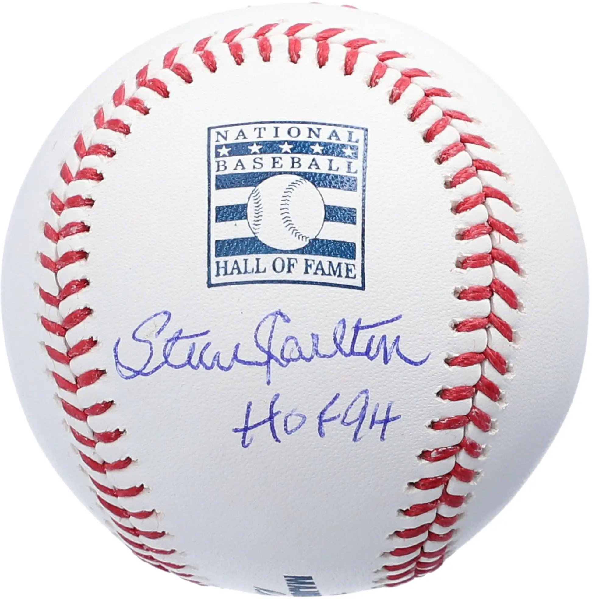 Steve Carlton Philadelphia Phillies Autographed Hall of Fame Logo Baseball with "HOF 94" Inscription - Fanatics Authentic Certified