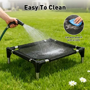 Camping artifact elevated pet hammock breathable mesh removable pad portable durable cat dog four seasons bed Outside