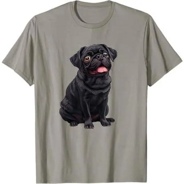 Black Pug T-Shirt