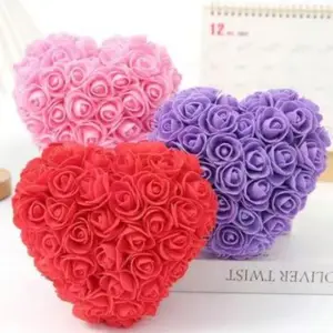 New Rose Bouquet, 5.9 Inch Love Gift, Valentine's Day Expressions, Mother's Day Present, Romantic Gift for Her, Artificial Flower Bouquet