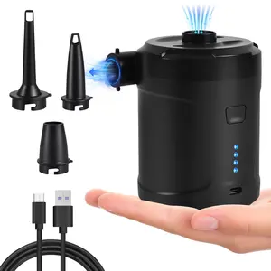 Pump Portable Air Pump with 5200mAH Battery USB Rechargeable Air Pump-Quick Inflate Deflate for Sleeping Pads, Air Mattress, Pool Toys, Floats, Swimming Ring, Air Bed.