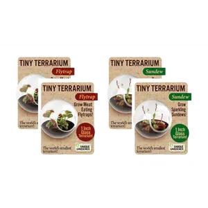 Carnivorous Tiny Terrariums Bundle - 2 each of 2 Varieties