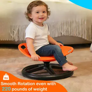 The swivel chair, a sensory rotating seat designed for children, is a sensory toy chair for children with autism. It improves children's balance and coordination skills, and features a metal base and anti-slip design.