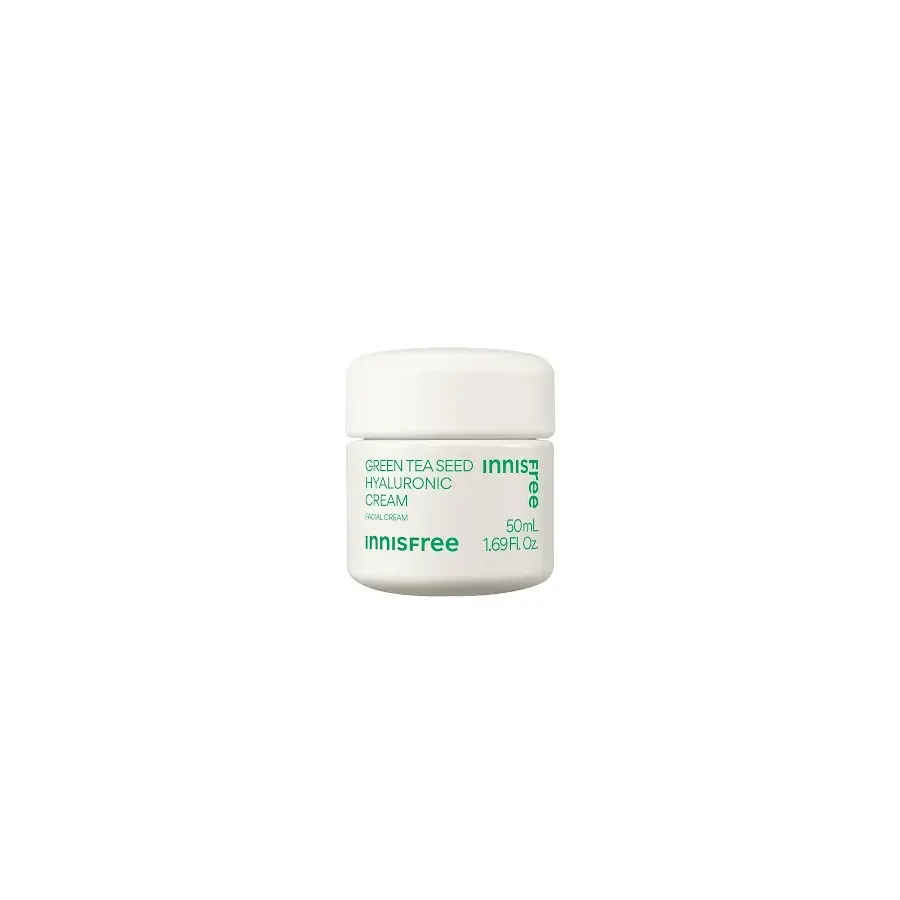 Innisfree Green Tea Seed Hyaluronic Cream - 50ml Hydrating Formula with Green Tea & Hyaluronic Acid for All Skin Types