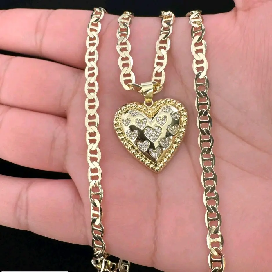 Clau gold heart necklace