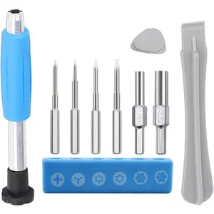 Gamebit  Set, 3.8mm 4.5mm Torx  Bit Set T8 T6 Triwing & Phillips Screwdrivers  Opening Repair Tool Kit for  One Controller  PS4 SNES n64 console NES Wii triwing
