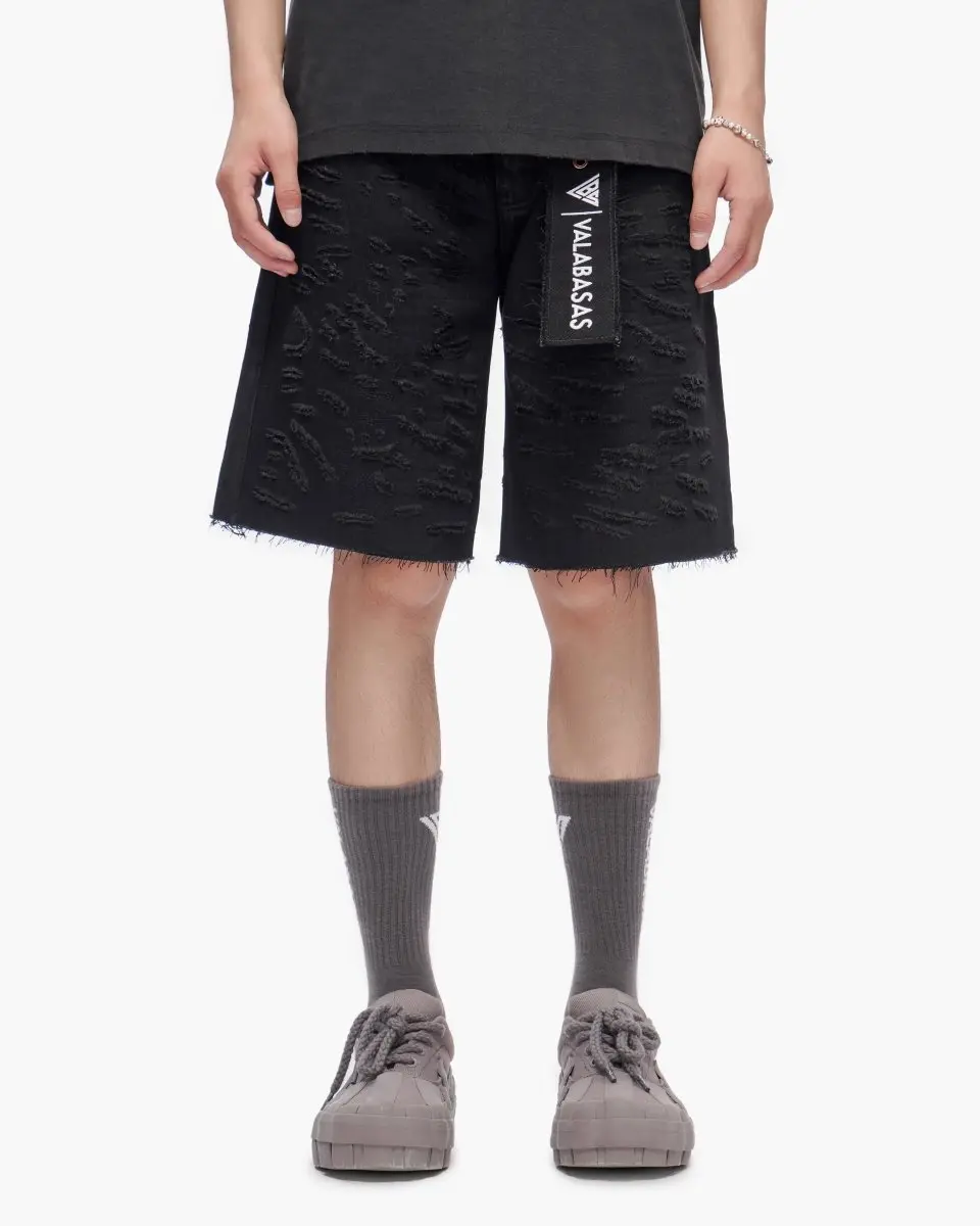 Scrape Shorts Jet Black