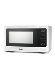 Commercial Chef 1.3 Cu. Ft. Countertop Microwave Oven, Touch Controls with Digital LED Display, 1000W, 12.4” Turntable Plate, Push Button Door, 10 Power Levels, CHM13MW6, White