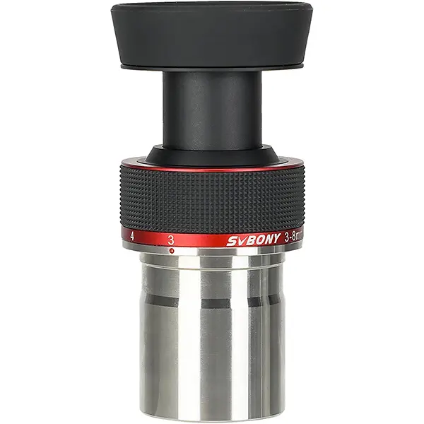 SVBONY SV215 Zoom Eyepiece, 1.25 Inch Zoom Lens, 3mm to 8mm Eyepiece with Parfocal Design, Telescope Accessory for High Power Lunar and Planetary Observing