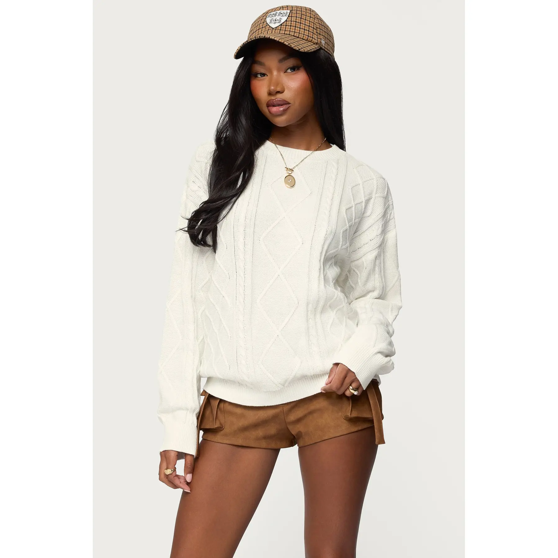 Jessy Cable Knit Oversized Sweater Jessy Cable Knit Oversized Sweater